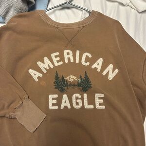 American Eagle Outfitters Brown Sweatshirt